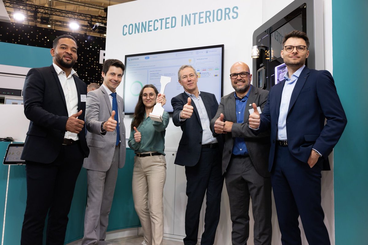 If you missed it, Safran Cabin was part of the team that won a Crystal Cabin Award last night. Come meet our connectivity experts for a demo! Or head over to CabinSpace Live, Hall B1 Lower, 2.40pm.