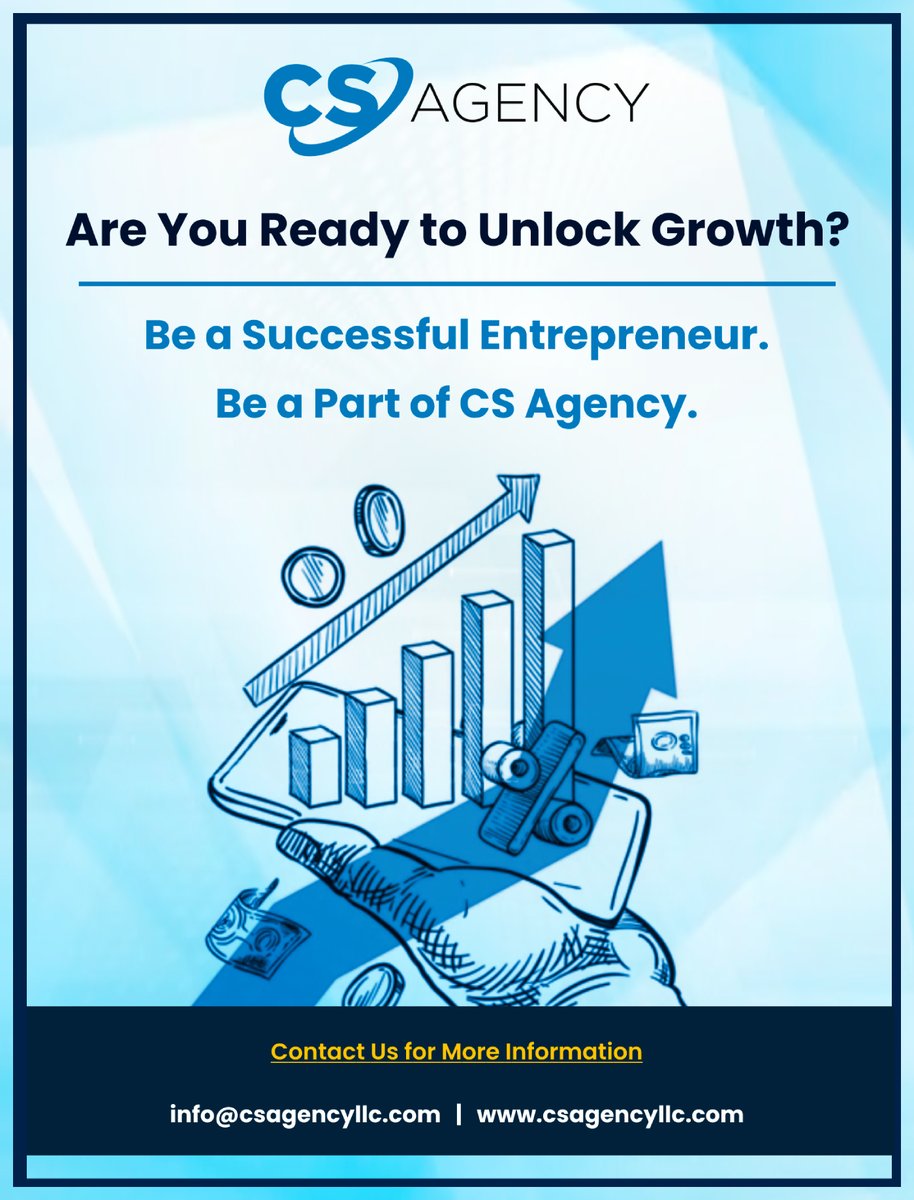 CSAgencyLLC's tweet photo. CS Agency works with entrepreneurs and business owners to enable them to achieve success - https://t.co/3voQFCD4B5

#AffordableConnectivityProgram #Wireless #Door2Door #Telecom #MasterAgent #GovernmentAssistance #DirectSelling #Entrepreneur #SalesAndMarketing #CSAgencyLLC https://t.co/XHcaLWkIFc