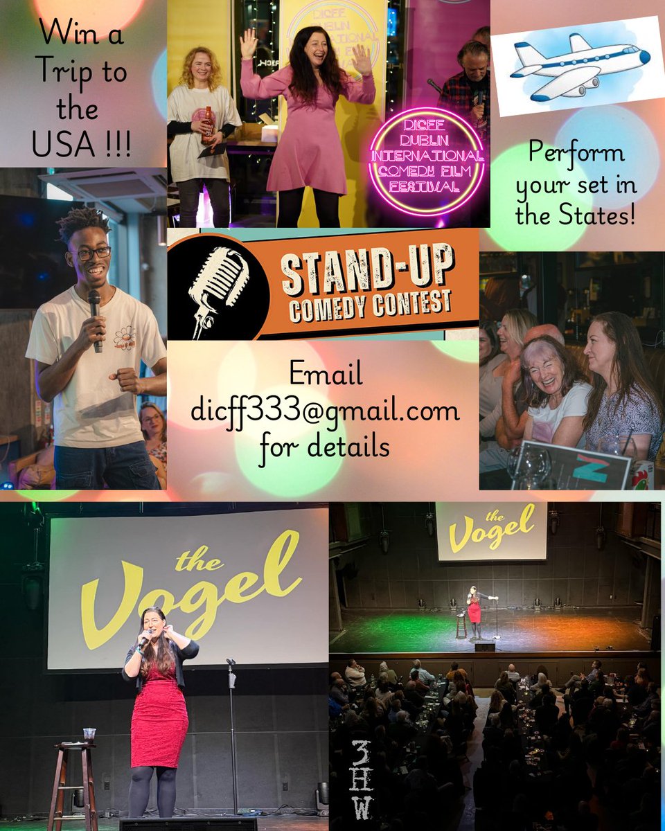 Woohoo!!! @dubcomedyfilmfest STAND-UP Comedian COMPETITION OPEN For SUBMISSIONS !! 😀🤩😛😂

Submit Via FILMFREEWAY :

filmfreeway.com/DublinInternat…

Link in Bio

GET SUBMITTING !

STAND-UP COMEDIANS have the ** CHANCE TO WIN an ALL EXPENSES PAID TRIP To NEW JERSEY, U.S.A.!!! **