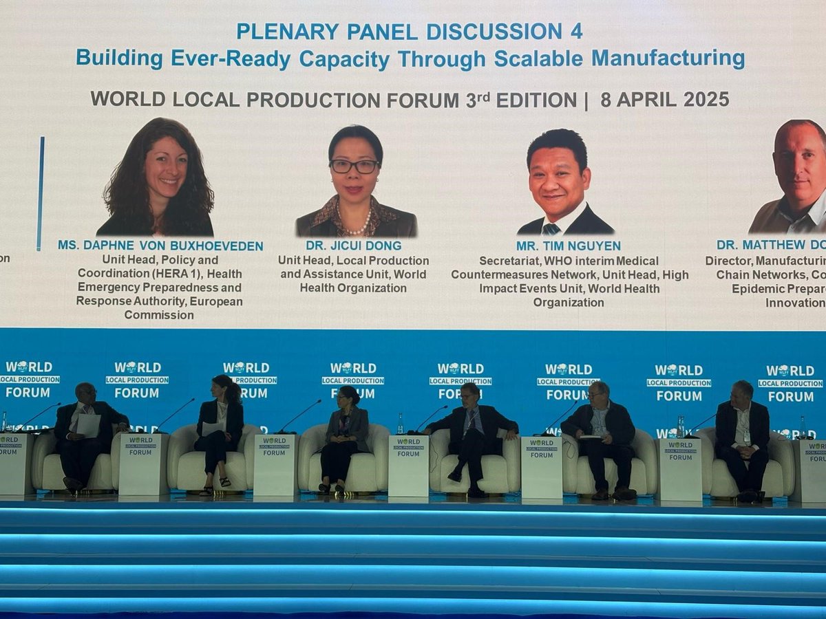 We are at <a href="/wlpforum2025/">WLPF</a>, discussing the importance of strengthening local production ecosystems to enhance #pandemicpreparedness and response.  

👉Predictable demand and surge financing are key. 

#WLPF2025 #HealthEquity #GlobalHealth
