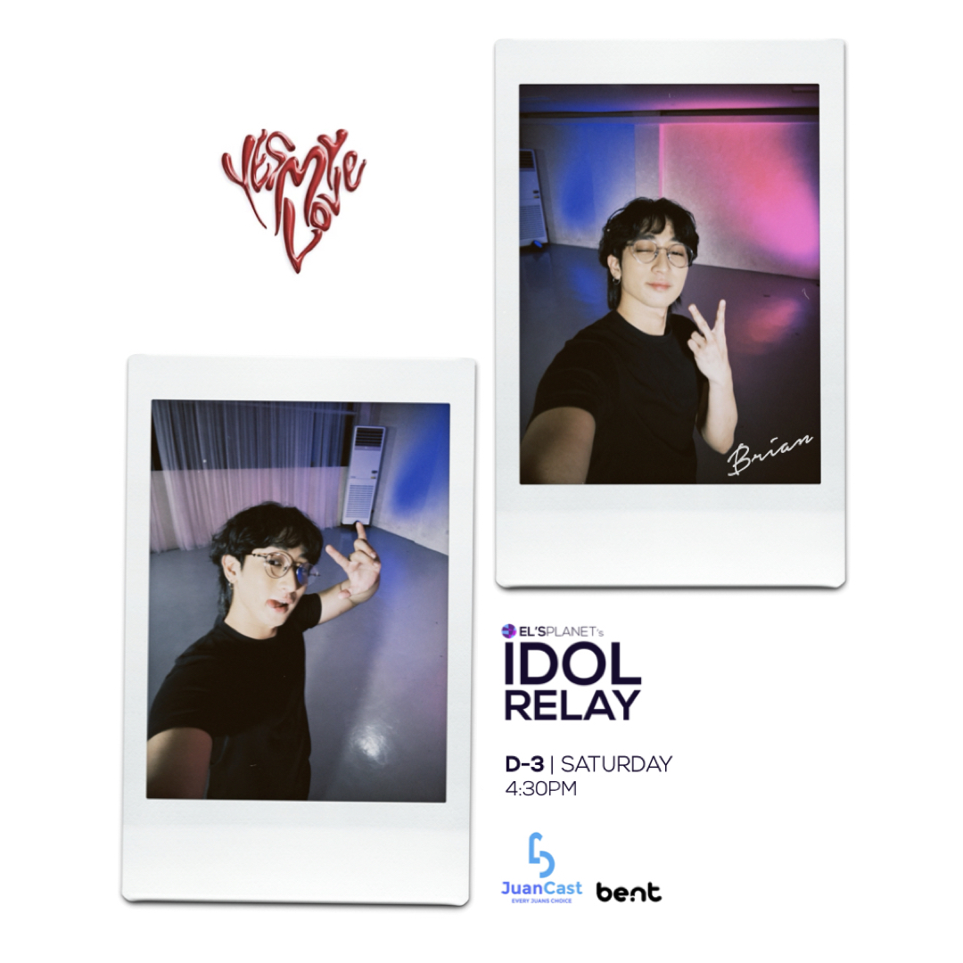 Only 3 days until <a href="/143yesmylove/">Yes My Love</a>'s Brian steals the spotlight! 💫 Catch him this Saturday at #YMLxEP_IDOLRELAY. This new episode is brought to you by JuanCast and Bent Studio! #YesMyLove #PPOP #PPOPRise
