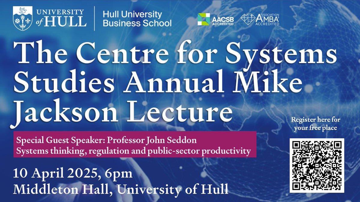 Really looking forward to listening to the wise words of Professor <a href="/JohnWSeddon/">John Seddon</a> tomorrow. I’m sure he will be as controversial as ever 👍