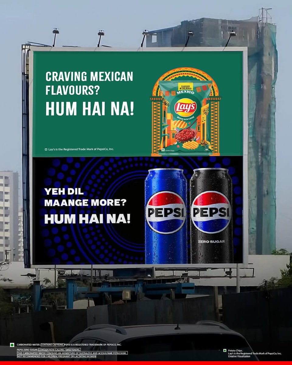 e4mtweets's tweet image. LAYS  brings global flavours to the streets with its new billboard takeover 🌍🍟

#e4m #Lays #LaysIndia #FlavoursOfTheWorld #OOH #OutdoorAds @PepsiCoIndia
