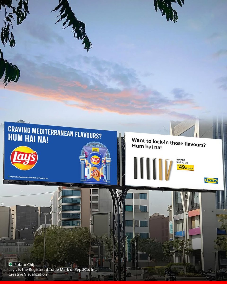 e4mtweets's tweet image. LAYS  brings global flavours to the streets with its new billboard takeover 🌍🍟

#e4m #Lays #LaysIndia #FlavoursOfTheWorld #OOH #OutdoorAds @PepsiCoIndia