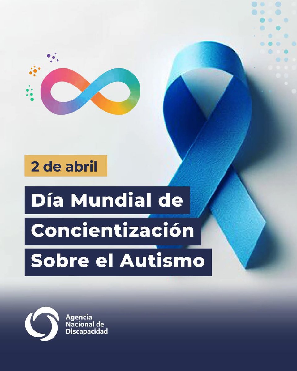 El Día Mundial de Concienciación sobre el #Autismo es una jornada que se celebra anualmente el 2 de abril desde 2008, fue establecida por la Asamblea General de las Naciones Unidas el 18 de diciembre de 2007.
#DiversidadNeurocognitiva