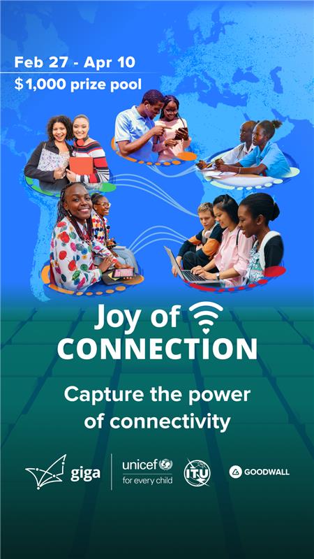 Two more days until the end of the virtual Joy of Connection challenge  !📸 The power of connectivity, through your lens!

🎥 Capture a moment of connection, share your story, and win cash prizes in #JoyOfConnection! The best images will be showcased at the Giga Photo Exhibition