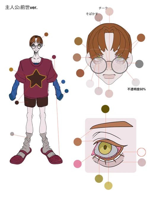 Ado「ロックスター」キャラクターデザイン・MVイラスト・絵コンテ・一部アニメーションを担当させていただきました画像はキャラクターデザインです男の子ですベストアドバム発売本当におめでとうございます!#Ado # 