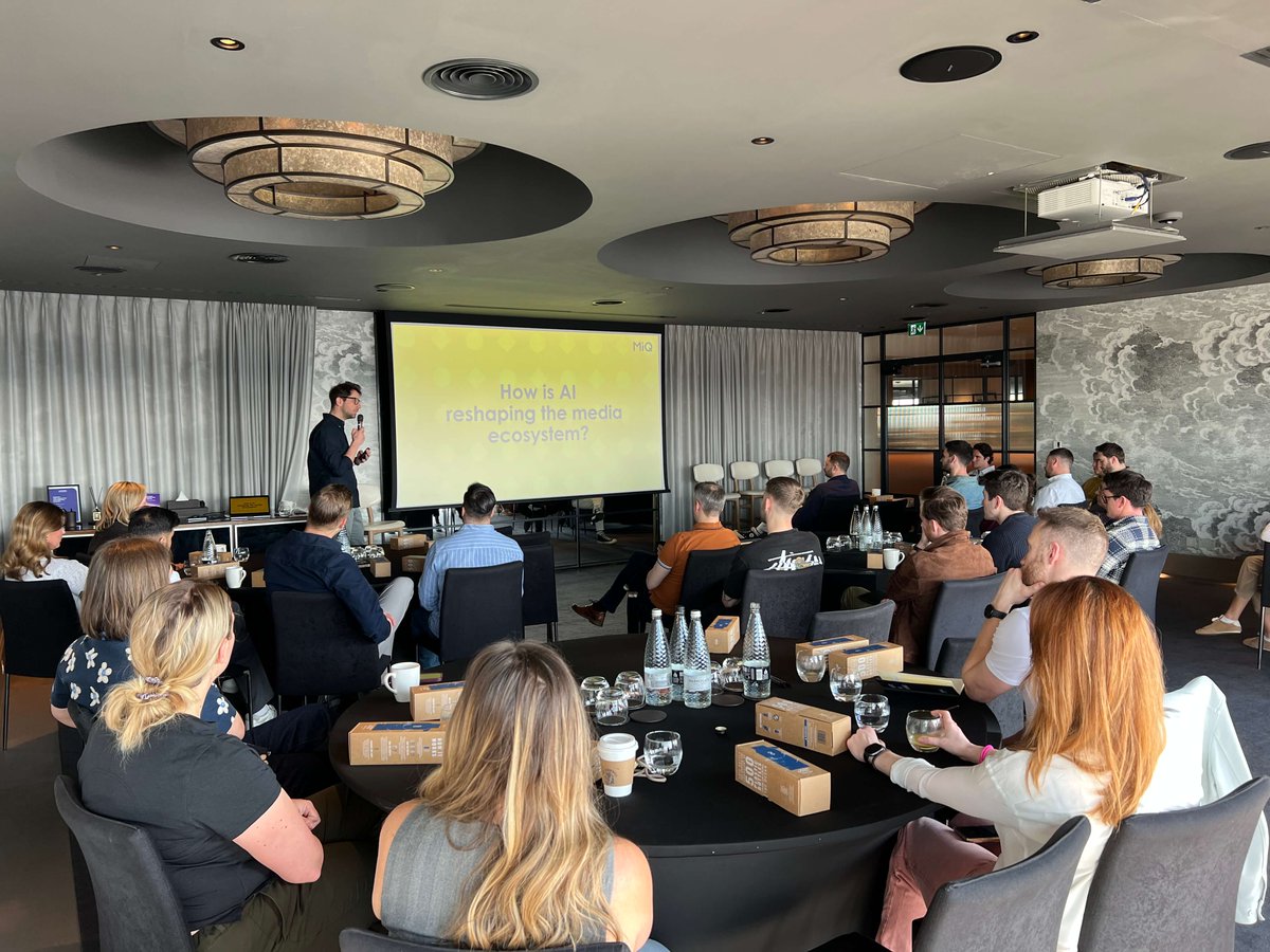 wearemiq's tweet photo. Yesterday, we hosted our quarterly 'Indie Circle' event in London. The topic? All-things AI. The message was clear: AI is not only powering our ecosystem, it's reshaping it. 

Unlock the power of AI with MiQ: https://t.co/SoeK5Zkssp

#AI #NotYourAverageProgrammatic #wearemiq https://t.co/Y5qEjExDdz