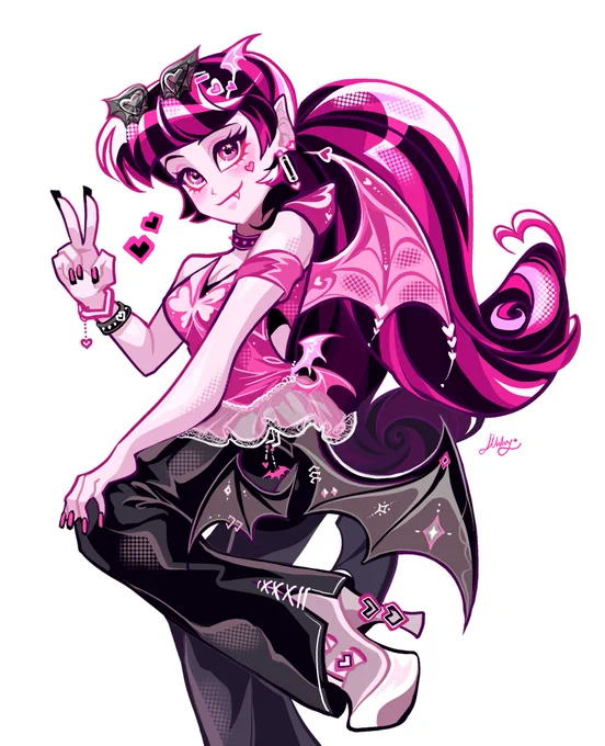 #Monsterhigh #MH Draculaura vibe fashion!