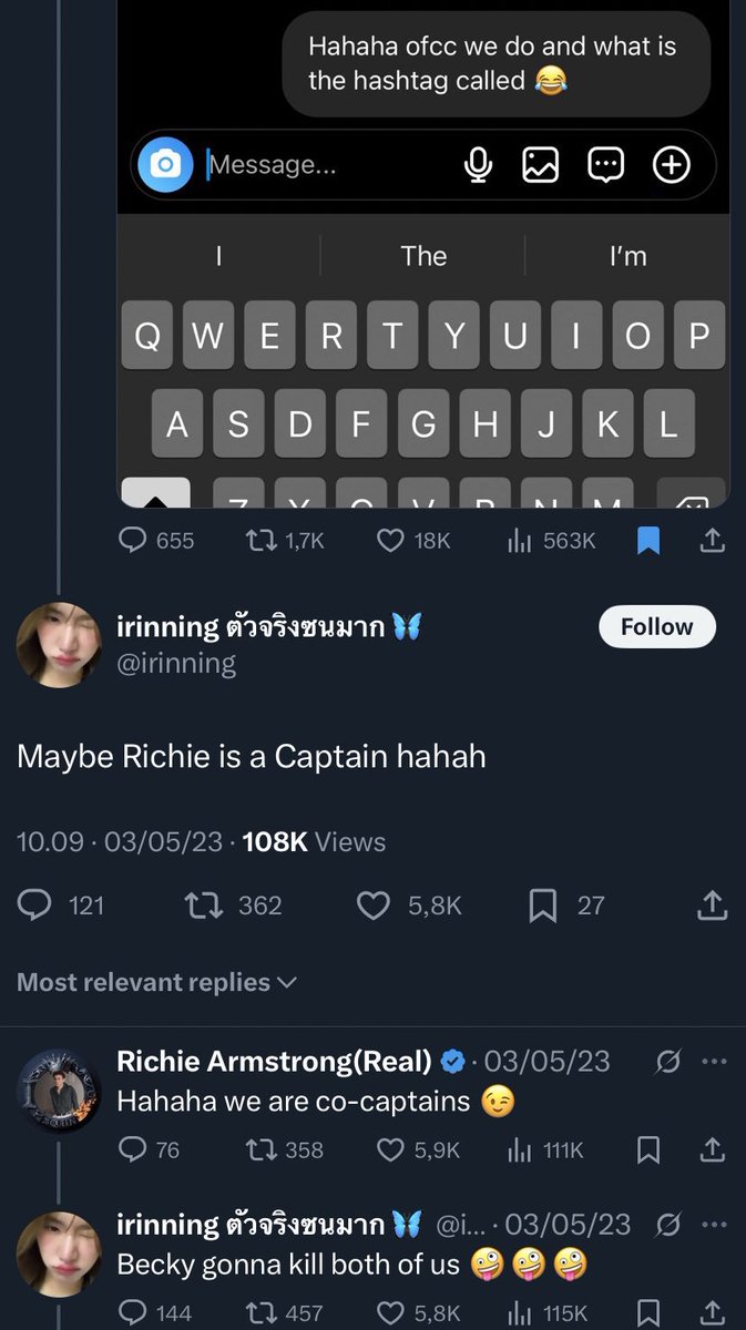Worldrosess's tweet photo. clout chaser
i remember richie and irin big nose said #Ririn couple 😂
Irin & Richie shipped themselves soooo many times before lol. these two so disgusting 😬
#RICHIEEE #irinning @irinning @RichieArms22178 #beckysangels #biki https://t.co/xiLEQz6vvy