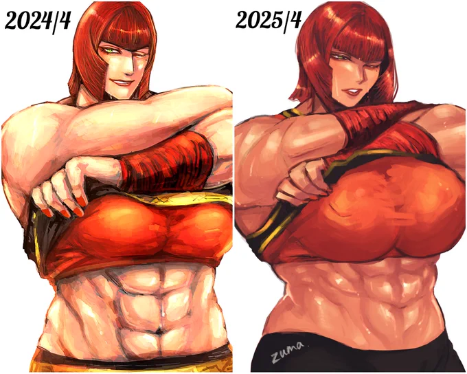 1年間マリーザを描き続けるとこうなります。