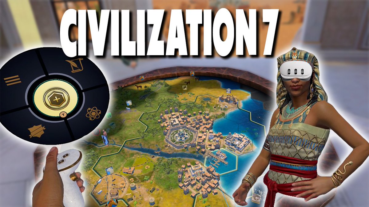 WelshgamerVr's tweet photo. Civilization 7 VR is out for Quest its expensive at £50 but is it worth it?
I have never played a civ game before and it shows.
➡️https://t.co/s1928WZVJg
#VR #quest3 #vrgaming #questcreatorpartner #civilization7vr https://t.co/Ebc8k2zImj