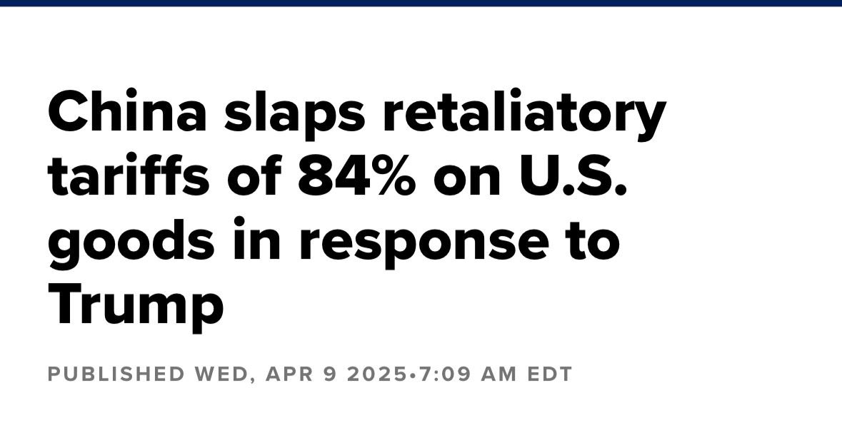 ecM7md's tweet image. رد الصين ب ٨٤٪ ضرائب

هذا سبب نزول السوق قبل الاغلاق

#سوق_الأسهم_السعودية