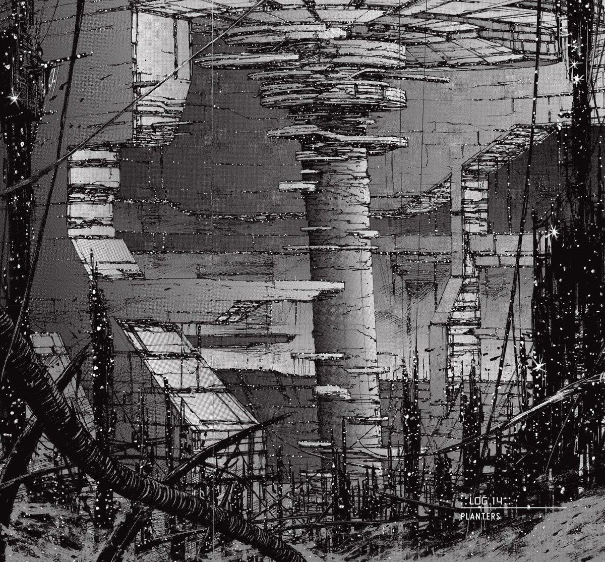 Oniitsuki's tweet photo. @Chitostwt Les planches de Blame!, entre immensité et géométrie, je les trouve fascinantes et souvent oubliées. (pour changer de Berserk, que j'aurai mis). Peu de dialogue, chaque planche raconte le récit. https://t.co/o3qLYLzfBH