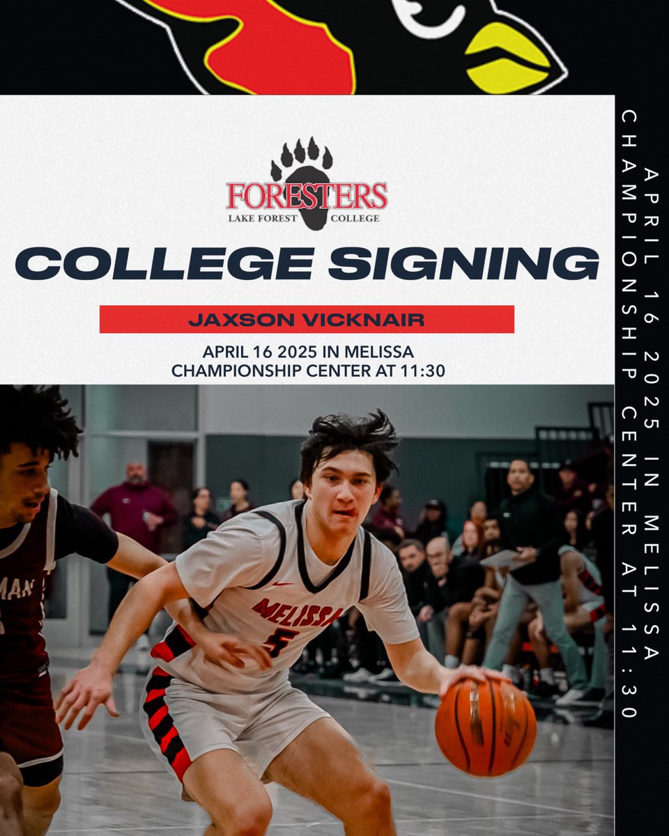 Cardinal Nation!!

Please join us exactly 1 week from today in the Championship Center as we celebrate the signing of Jaxson Vicknair to Lake Forest College! 

We are extremely proud of Jaxson as he takes the next step in his basketball journey.