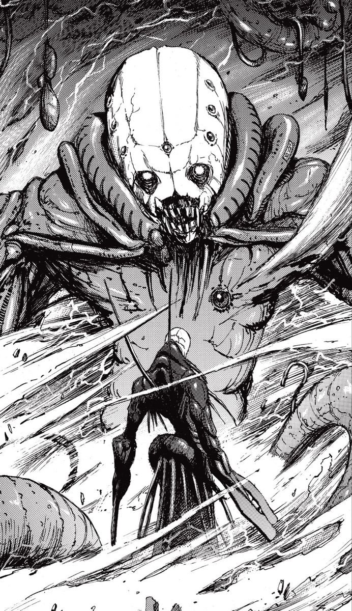 Oniitsuki's tweet photo. @Chitostwt Les planches de Blame!, entre immensité et géométrie, je les trouve fascinantes et souvent oubliées. (pour changer de Berserk, que j'aurai mis). Peu de dialogue, chaque planche raconte le récit. https://t.co/o3qLYLzfBH