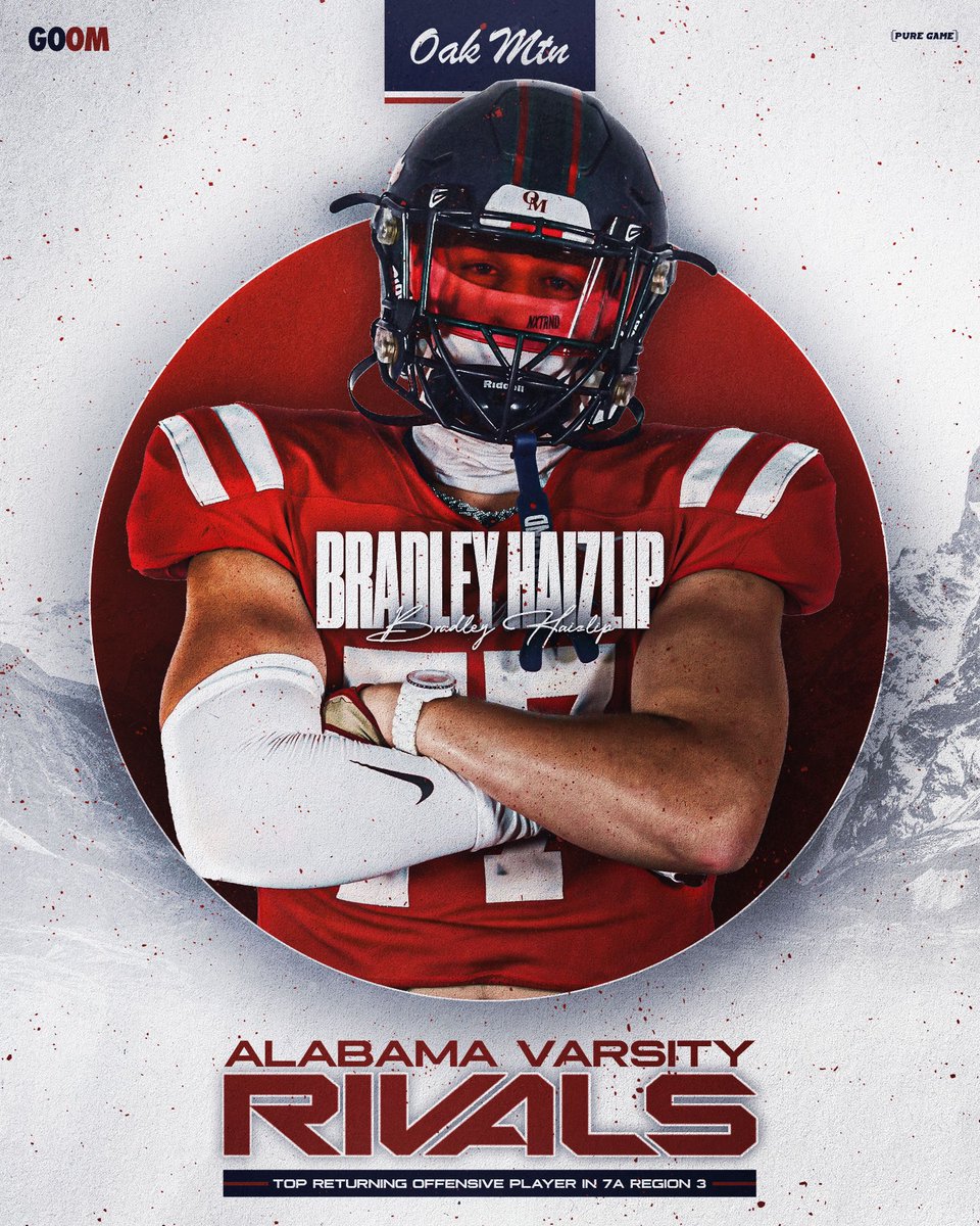 Oak Mountain Football (@footballomhs) on Twitter photo 2026 OL <a href="/bradleyhaizlip1/">Bradley Haizlip</a> π€ <a href="/Alabama_Varsity/">Alabama Varsity</a>
#GOOM
<a href="/BamaHSNews/">Around The State Sports</a> <a href="/AL7AFootball/">Alabama7AFootball</a> <a href="/AL1HighSchoolFB/">Alabama High School Football Sports Fans Page</a> <a href="/DexPreps/">DexPreps</a> <a href="/YellowhammerFB/">Yellowhammer Football</a> <a href="/280Living/">280living</a> <a href="/BirminghamSport/">BirminghamSports</a> <a href="/UnderLights365/">Under the Lights</a> <a href="/HallTechSports1/">Hall-Tech Sports</a> <a href="/RivalsFriedman/">Adam Friedman</a> @RivalsWoody <a href="/RustyMansell_/">Rusty Mansell</a> <a href="/ALcomBirmingham/">AL.com Birmingham</a> <a href="/PrepRedzoneAL/">Prep Redzone Alabama</a> <a href="/PrepRedzone/">Prep Redzone π</a> 2026 OL <a href="/bradleyhaizlip1/">Bradley Haizlip</a> π€ <a href="/Alabama_Varsity/">Alabama Varsity</a>
#GOOM
<a href="/BamaHSNews/">Around The State Sports</a> <a href="/AL7AFootball/">Alabama7AFootball</a> <a href="/AL1HighSchoolFB/">Alabama High School Football Sports Fans Page</a> <a href="/DexPreps/">DexPreps</a> <a href="/YellowhammerFB/">Yellowhammer Football</a> <a href="/280Living/">280living</a> <a href="/BirminghamSport/">BirminghamSports</a> <a href="/UnderLights365/">Under the Lights</a> <a href="/HallTechSports1/">Hall-Tech Sports</a> <a href="/RivalsFriedman/">Adam Friedman</a> @RivalsWoody <a href="/RustyMansell_/">Rusty Mansell</a> <a href="/ALcomBirmingham/">AL.com Birmingham</a> <a href="/PrepRedzoneAL/">Prep Redzone Alabama</a> <a href="/PrepRedzone/">Prep Redzone π</a>