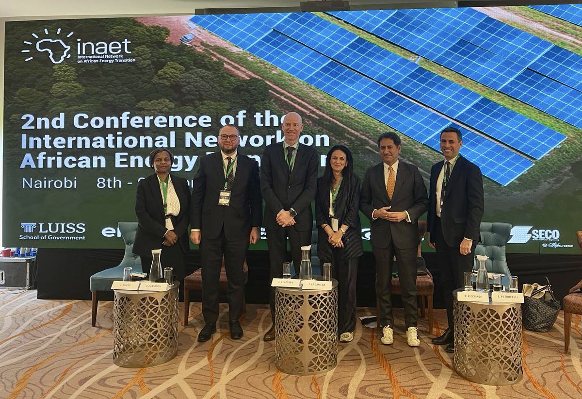enricopetro's tweet image. In Nairobi for #INAET Conference, joining a critical discussion on how finance can drive #SustainableDevelopment. Grateful to @eni & @UniLUISS for convening experts from development banks, academia and the private sector to boost intra-African dialogue and cooperation on #energy.