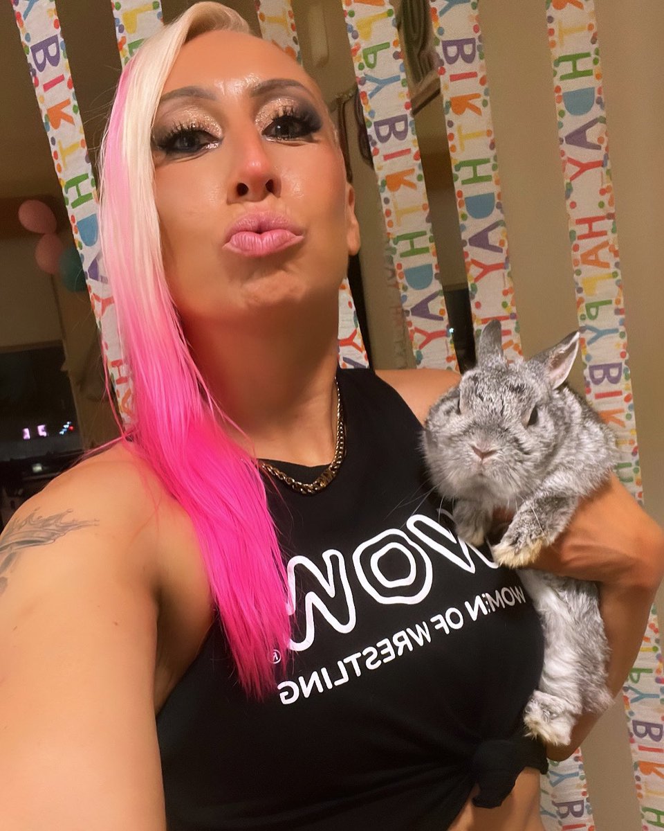 Happy bday to the greatest bunny in all of professional wrestling🐰🏆 (and the tiniest member of Top Tier) #Jack 

#TopTier #WOW #WomenOfWrestling #Champion #ProWrestling #HappyBday