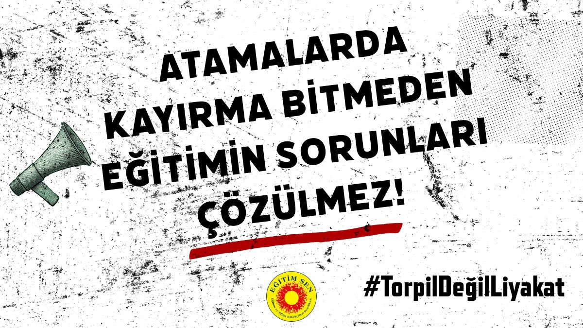 📍 Liyakat yok!
📍 Kriter yok!
📍 Şeffaflık yok!

📍 Kayırmacılığın yeni adı: Proje Okulu Ataması!!!

#TorpilDeğilLiyakat