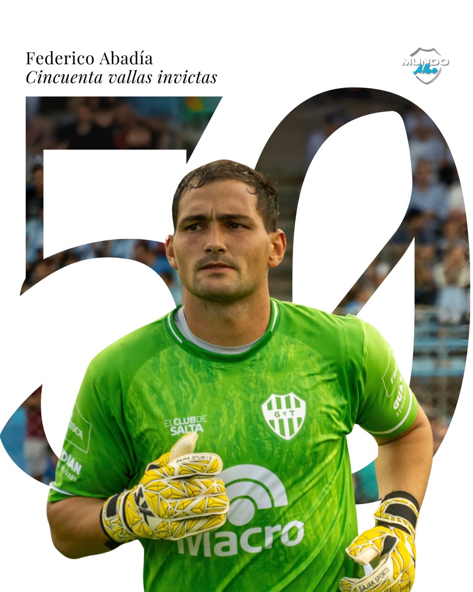 5️⃣0️⃣ VALLAS INVICTAS PARA FEDE

🤯 Federico Abadía llegó a las 50 vallas invictas en 75 partidos jugados

📊 Dato by: <a href="/SajakSports/">Sajak Sports</a>