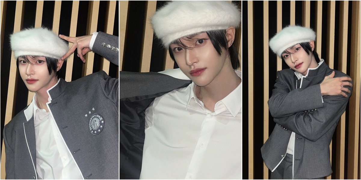Wonmbin's tweet photo. some outfits simply feel transformative, don’t they? a gentle reminder that elegance need not sacrifice character, and that sometimes the most interesting statements come from the most unexpected pairings. https://t.co/I5nRwj9boE