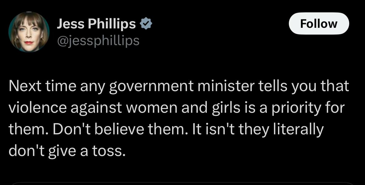 At least <a href="/jessphillips/">Jess Phillips</a> kept her word here.