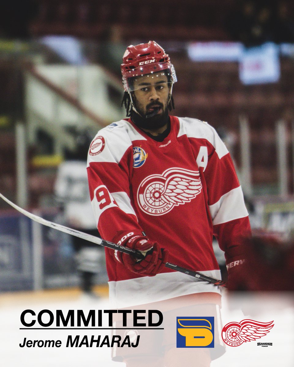 🎓 The Weyburn Red Wings are excited to announce Jerome MAHARAJ has committed to TMU Bold at Toronto Metropolitan University!

Maharaj has made an impact ever since he stepped on the ice in Weyburn putting up 121 points in 107 games with the Red Wings!

🎉 Let's congratulate
