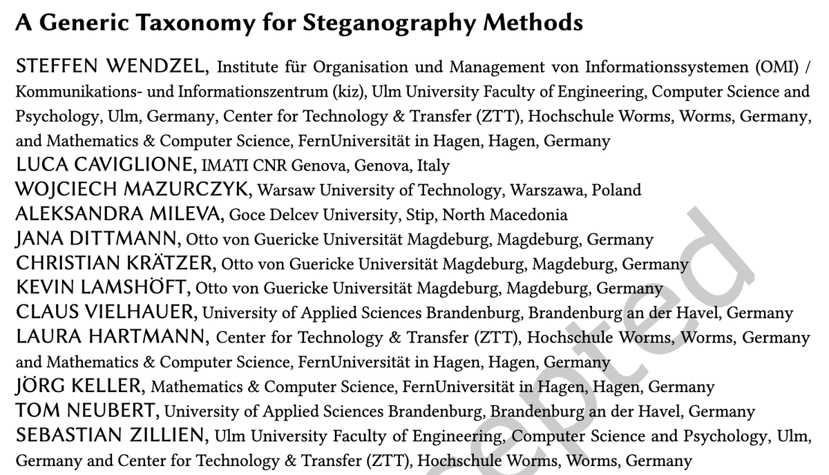 Steffen Wendzel tweet media