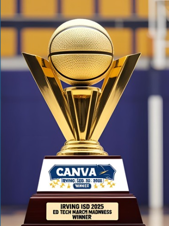 . <a href="/IrvingISD/">Irving ISD</a> you made your voices HEARD! <a href="/canva/">Canva</a> is the IISD #EdTechMarchMadness 2025 winner!

Congrats <a href="/ReneejamesC/">reneejamesCT</a> on winning our last March Madness SWAG pack!

Interested in Canva or other apps? 
Check out our Tech Hub at bit.ly/iisdtraininghub

Image c/o Canva Magic Media