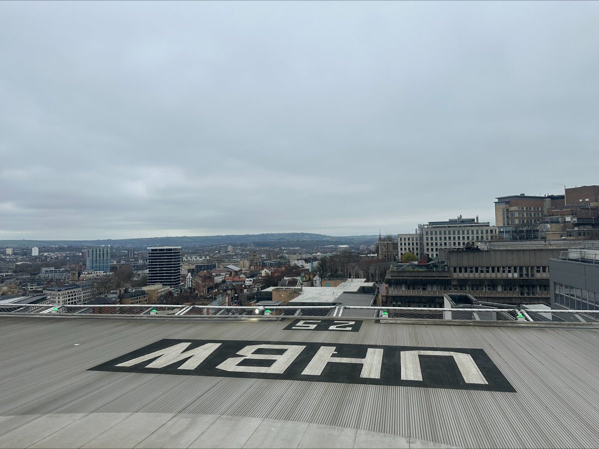 dsairambulance's tweet photo. Looking out over the city of Bristol after delivering a patient to UHBW. #ThereForYou #ViewFromOurCrew #AirAmbulance #Bristol https://t.co/Cl3251SCvG