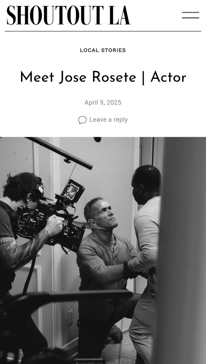 Check out my interview on shoutoutla.com/meet-jose-rose…