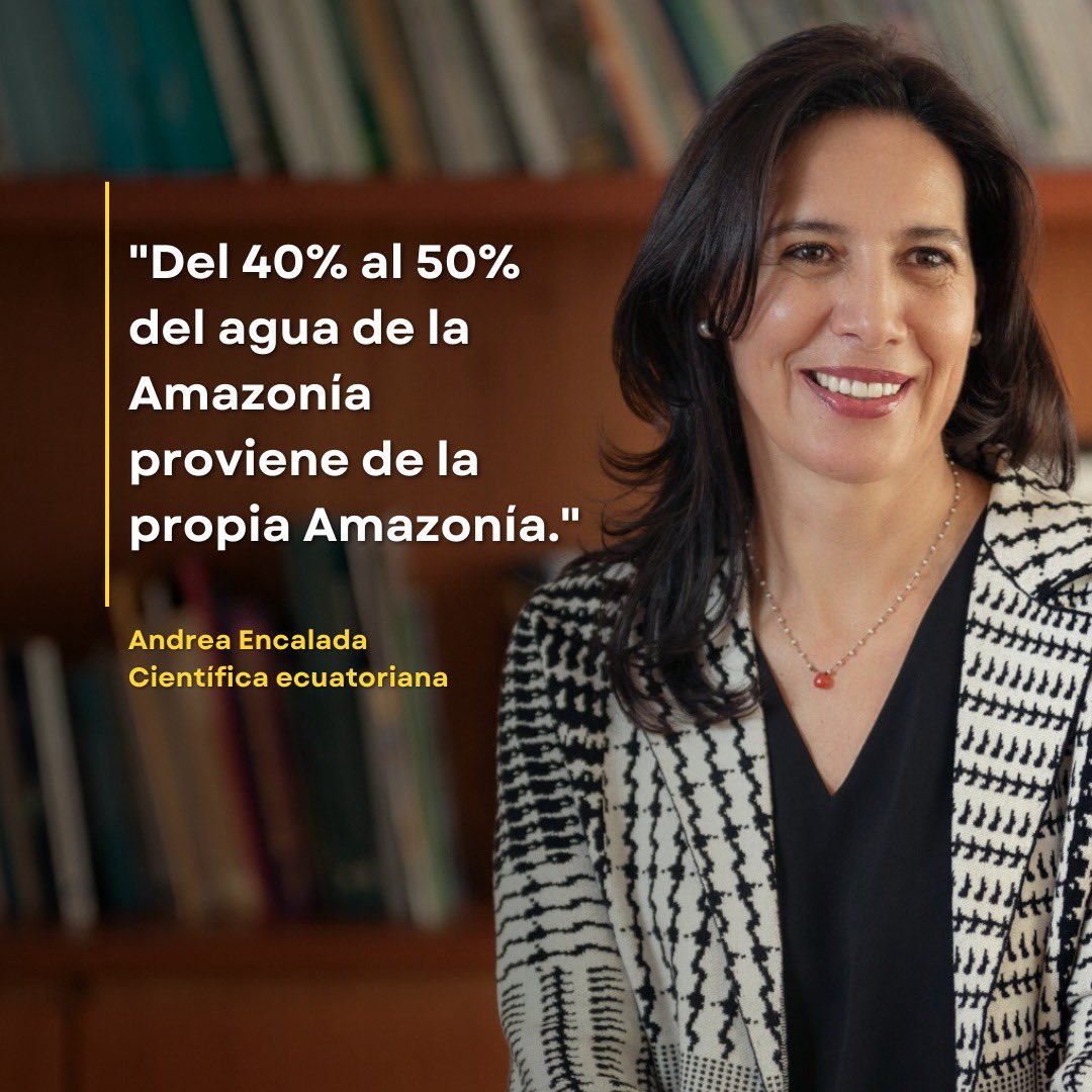 Nicolas24462245's tweet photo. Andrea Encalada, científica ecuatoriana y referente en la protección de la Amazonía, compartió sus valiosas ideas en el Panel Científico por la Amazonía (SPA).En este espacio, dedicado a la conservación y la lucha contra la deforestación, Aquí las ideas más importantes del panel https://t.co/9u4uM5KtVx