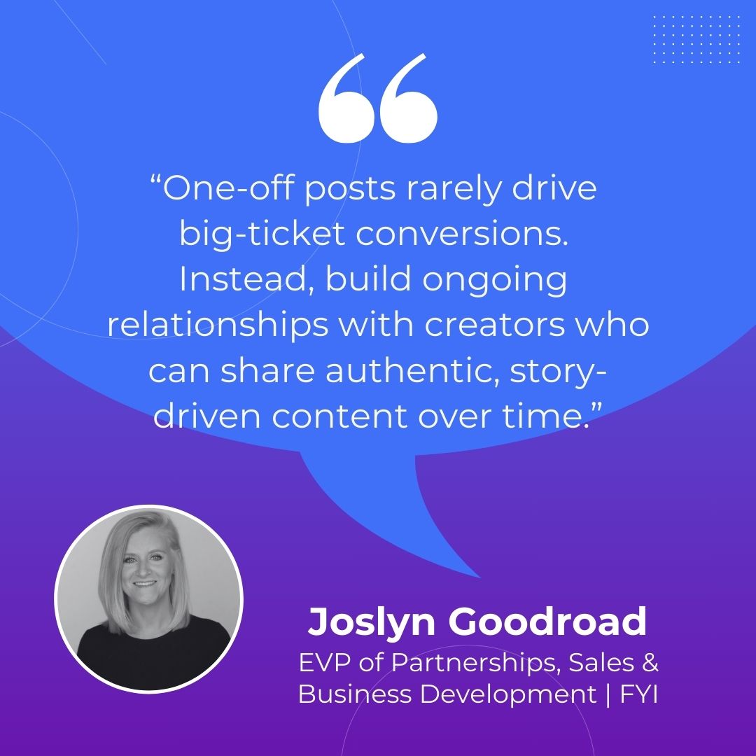 FindInfluence's tweet photo. ✨ Invest in Long-Term Creator Partnerships 🧠 Educate Through the Funnel 💬 Amplify High-Performing Creator Content 📈 Retarget with Paid Social #influencermarketing #creatoreconomy #findyourinfluence https://t.co/gxCKjTRlbr
