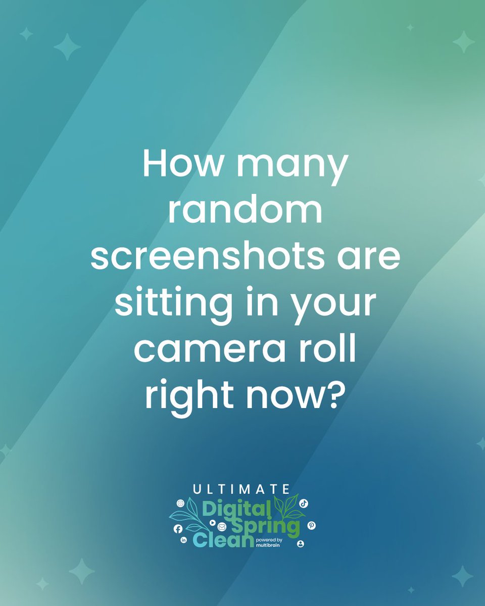 multibrain's tweet image. Those random screenshots are more than clutter—they’re cluttering your mind too. Let’s do something about it.
Free RSVP at digitaldeclutter.net
#CameraRollChaos #DeclutterChallenge #DigitalCleanout