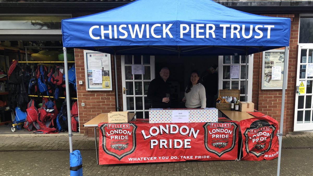 ChiswickPier's tweet image. ⭐️Cheer from Chiswick Pier this Sunday 13th April for The Boat Race 2025! 🚣♂️ Big screen, food stalls, #Fullers beer… find out more: chiswickpier.org.uk/watch-the-boat…