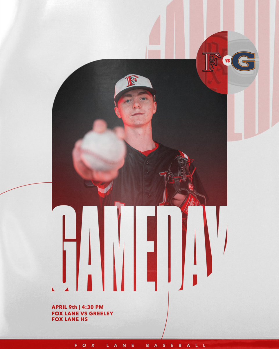 foxlanebaseball's tweet photo. GAMEDAY 

🆚Fox Lane vs Greeley
🗓️4/9/25
⏰4:30 PM
📍Fox Lane HS https://t.co/HKp5mTcT9I
