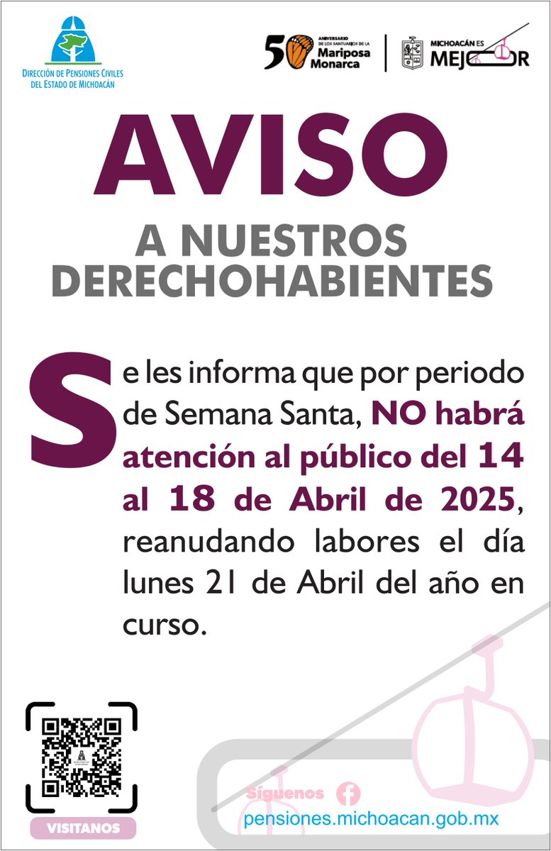 PensionesMich's tweet photo. Atento Aviso! https://t.co/LTpvBv3ZPI