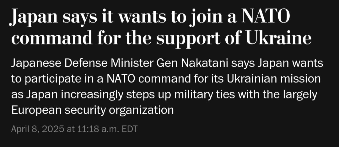 AlexandruC4's tweet photo. Japan wants to join a NATO command for the support of Ukraine https://t.co/cy59mWoBsA
