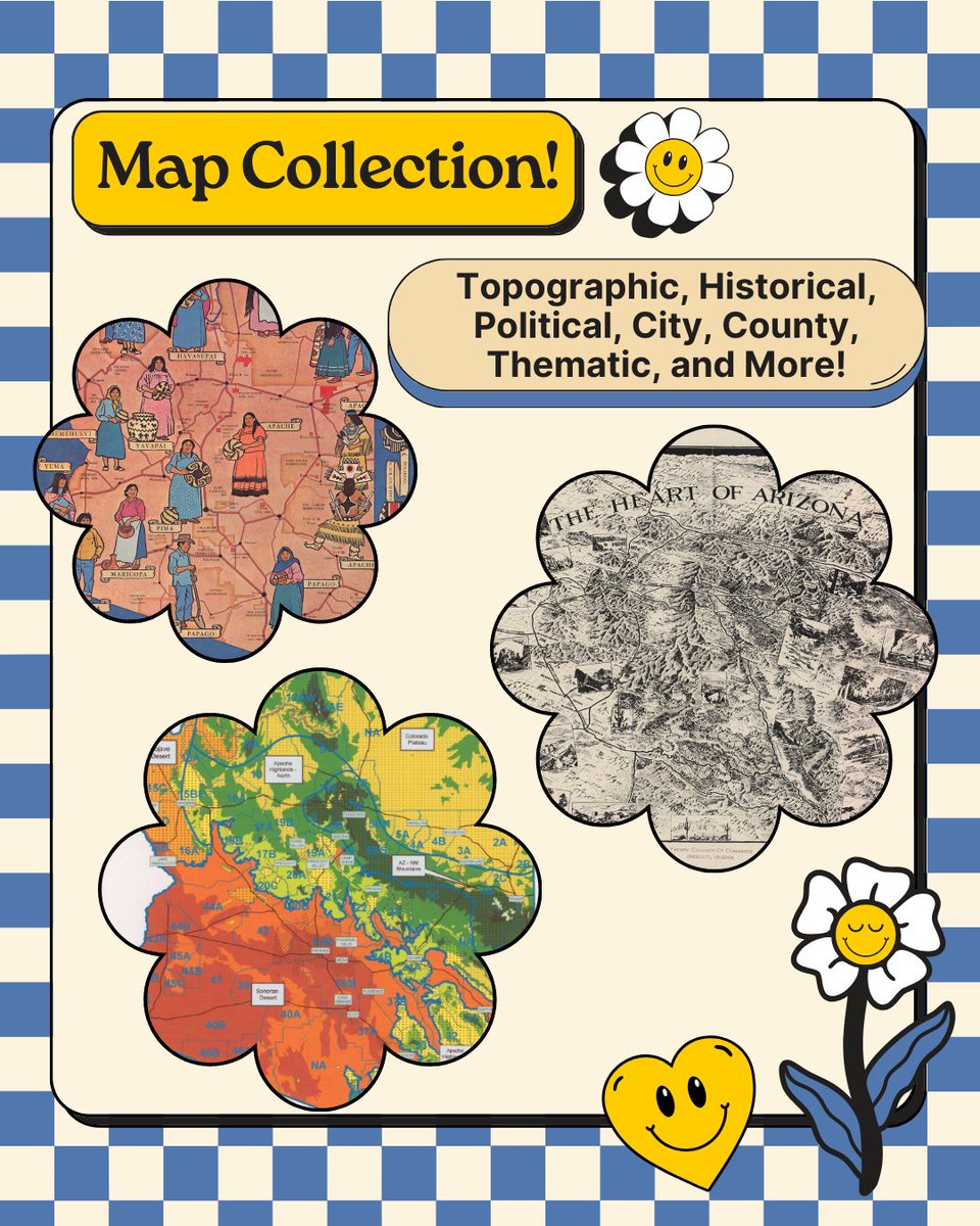 With over 35,000 maps in our map collection, there is surely something to pique your interest from our historic, city and county, topographic, and artistic maps 🗺️

To learn more, you can reach out here: ow.ly/10IA50VqO6B

#NationalLibraryWeek