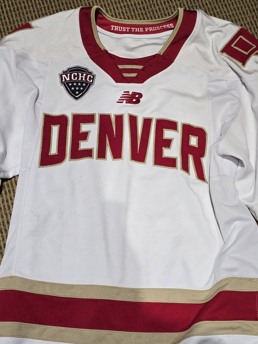 AdamPlotkin's tweet photo. All family jerseys freshly washed! The @DU_Hockey Pioneers are ready and so is a raucous fan contingent! See you in St. Louis! #Back2Back #11 #3in4 #GoPios #MFrozenFour https://t.co/3G6ERbInt4