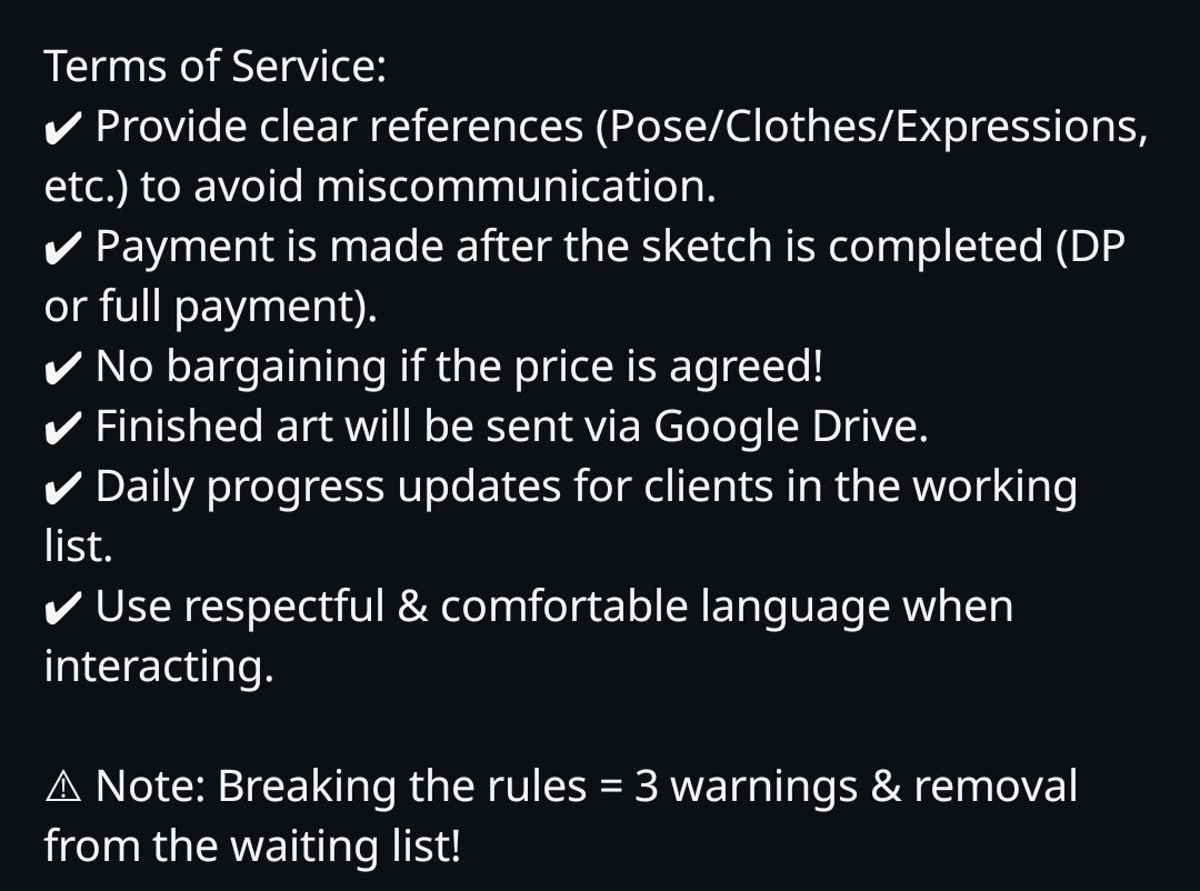 Felicre8's tweet photo. ⚠ Note: Breaking the rules = 3 warnings &amp; removal from the waiting list!

📩 DM me to order or ask any questions! 
🔗 @iitsfjcomissions@gmail.com 

#artcommission #digitalart #opencommission #illustrationart #mydrawing #vtuber #opencommissions #furry #comissionart #comissionwork https://t.co/O5MPXfq8Ko