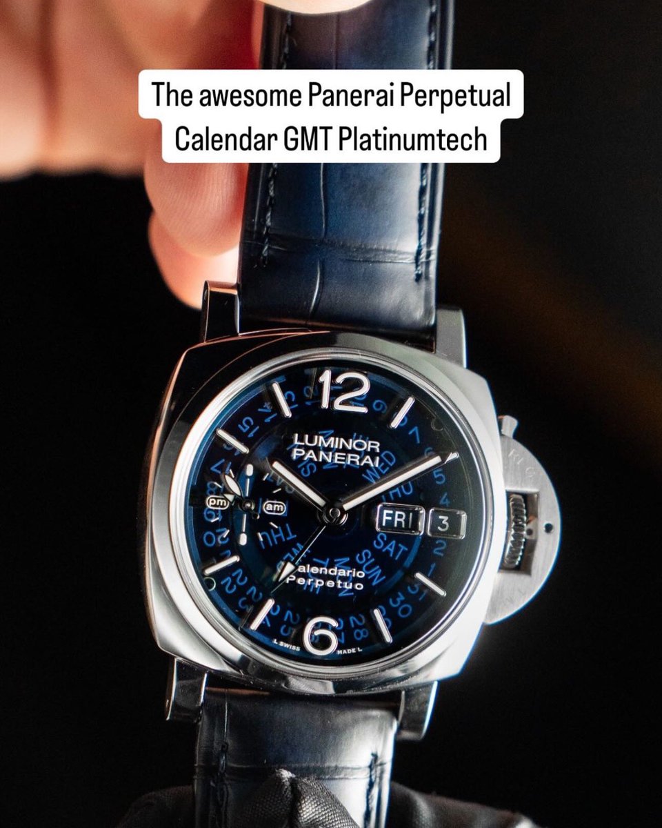 TimekeepersHub's tweet photo. Panerai Perpetual Calendar GMT Platinumtech https://t.co/fbEQGKX95R