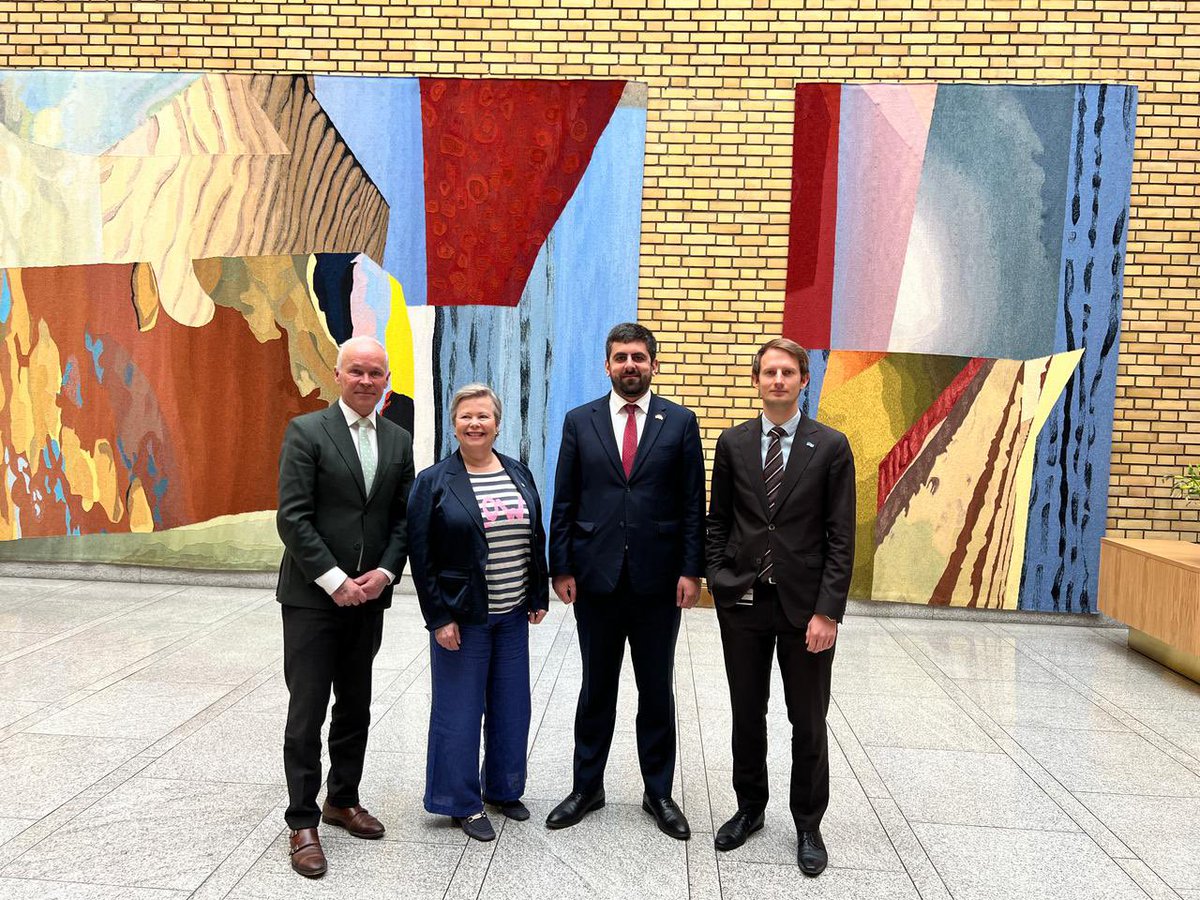 Sargis Khandanyan (@khandanyan_s) on Twitter photo 🇳🇴🇦🇲Productive exchange with the head and members of the Norwegian delegation to the <a href="/oscepa/">OSCE PA</a> — Siv Mossleth, <a href="/jantoresanner/">Jan Tore Sanner</a>, and <a href="/Stokkebo/">Aleksander Stokkebø</a> — on our cooperation within the OSCE and shared regional security challenges. I briefed them on Armenia’s progress in the peace process with 🇳🇴🇦🇲Productive exchange with the head and members of the Norwegian delegation to the <a href="/oscepa/">OSCE PA</a> — Siv Mossleth, <a href="/jantoresanner/">Jan Tore Sanner</a>, and <a href="/Stokkebo/">Aleksander Stokkebø</a> — on our cooperation within the OSCE and shared regional security challenges. I briefed them on Armenia’s progress in the peace process with