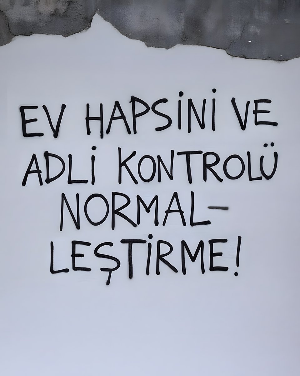 İktidarın yeni sopası ev hapsi ve adli kontrol.

Ev hapsini ve adli kontrolü normalleştirme!