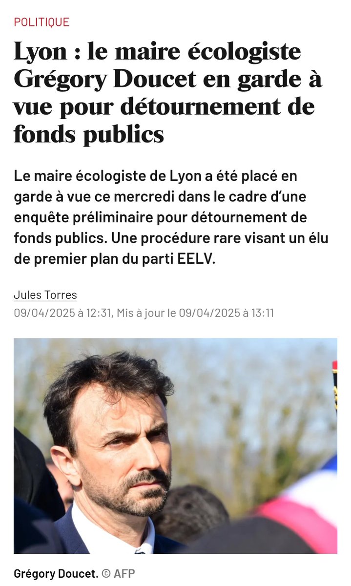 AlbertCamus75's tweet photo. @grandlyon: le maire @EELV @Gregorydoucet en garde-à-vue pour détournement de fonds publics. Les anciens maires @GKepenekian & #GérardCollomb ainsi que plusieurs autres élus sont visés par l'enquête: #Burlet @ChambreFoa396 #GuillaumeDupeyron #Roche
@leJDD https://t.co/UIWNruzMKe https://t.co/hAlrd6ZAsJ