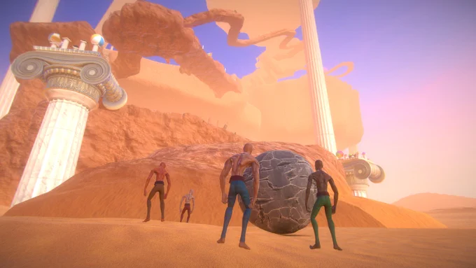 高難度岩運びACT続編『Pushing it! Together - Sisyphus Co-op』Steamでリリース-今度は4人で山頂を目指せ!仲間と一緒なら希望も怒りも分かち合える? 
