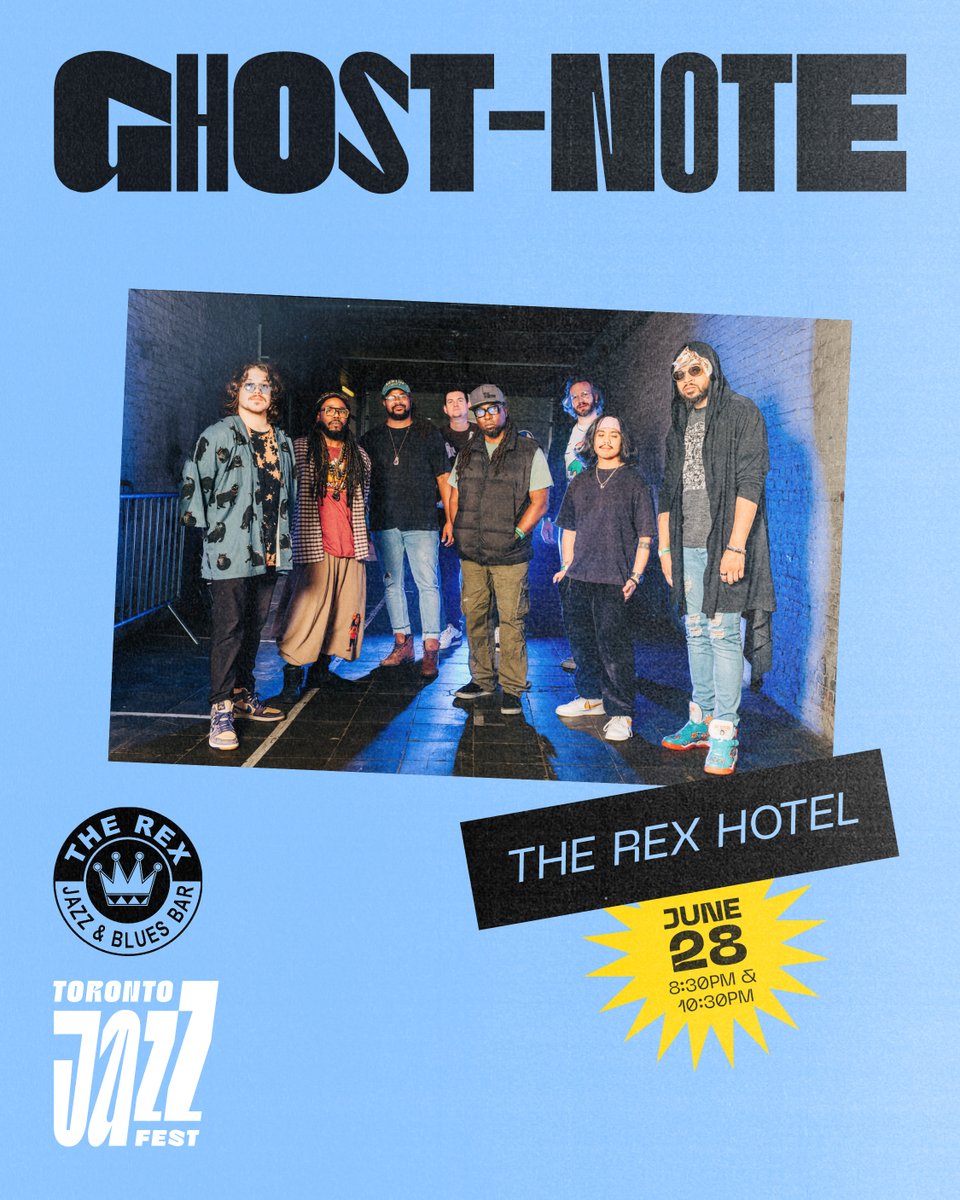 Toronto Jazz Fest (@torontojazzfest) on Twitter photo 🎟️ON SALE NOW: <a href="/GNote_Official/">Ghost-Note</a> at <a href="/therextoronto/">The Rex Hotel</a> - June 28 8:30 PM & 10:30 PM
Ghost-Note is tour de force of funk with dazzling solos and air-tight arrangements that will have you dancing and leave you shaking your head in awe. Don't miss them - tix via torontojazz.com ! 🎟️ON SALE NOW: <a href="/GNote_Official/">Ghost-Note</a> at <a href="/therextoronto/">The Rex Hotel</a> - June 28 8:30 PM & 10:30 PM
Ghost-Note is tour de force of funk with dazzling solos and air-tight arrangements that will have you dancing and leave you shaking your head in awe. Don't miss them - tix via torontojazz.com !