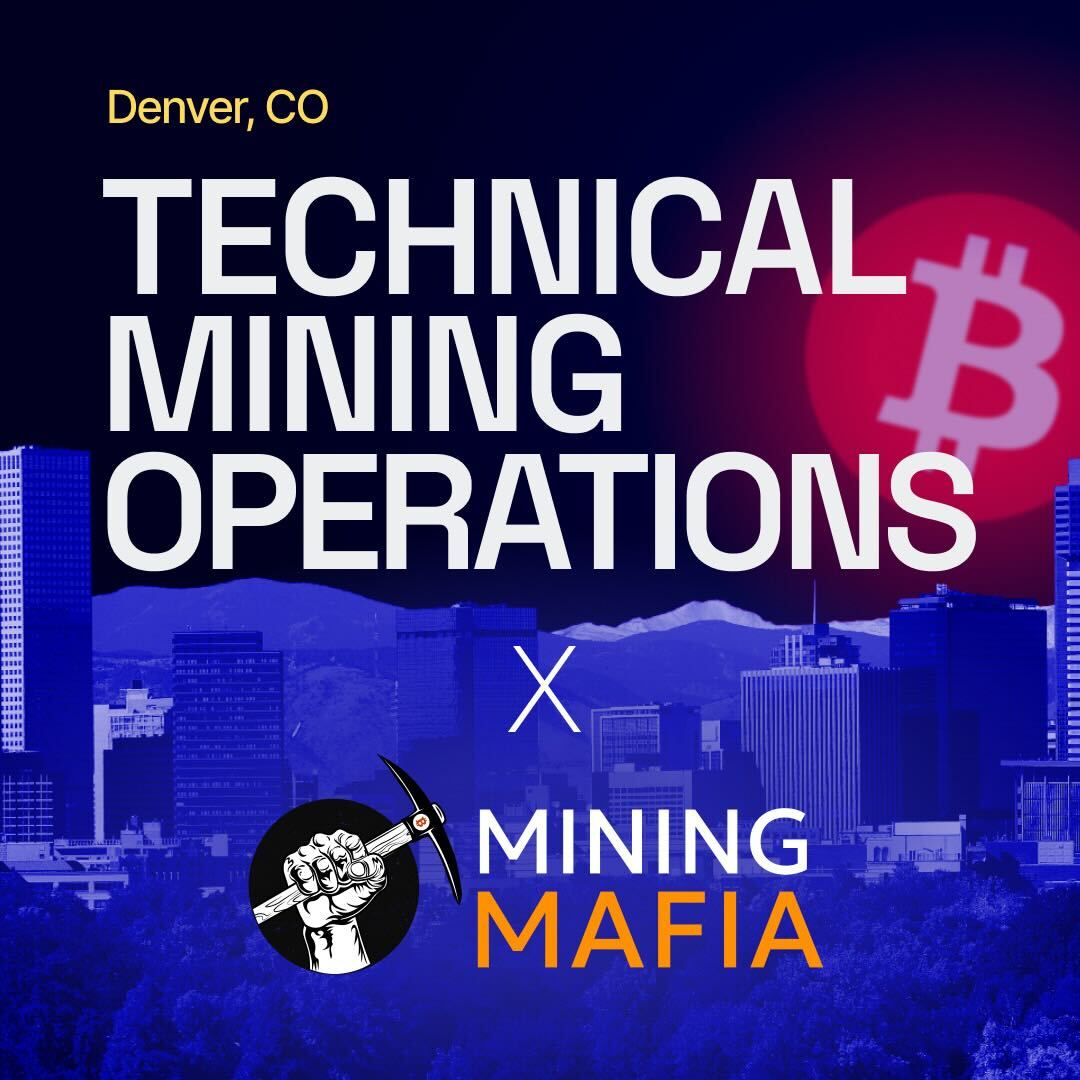 compass_mining's tweet photo. Tomorrow, our Bitcoin Mining meetup in Denver is getting a serious upgrade! The Mining Mafia crew is crashing the party and we’re here for it ⛏️⚡️

Don’t miss the Compass Mining – Technical Operations Meetup:
🗓️ Thursday, April 10
⏲️ 6:15 PM – 9:00 PM MDT
📍 @SpaceDenver

@theBTCMiningGuy & @BTC_Bella69420 helped build a vibrant online community — now we’re making it real.

👉 Register: https://t.co/UnJhsLFI2K
