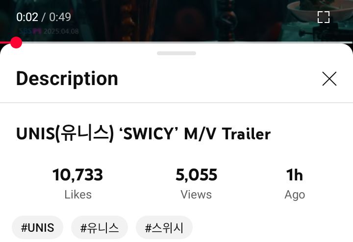 sunnybeamny's tweet photo. please lang po, avoid using emojis & finish the video before commenting. nag freeze po yung mv trailer, mas mataas pa likes sa views. full view niyo rin po if mag wawatch kayo. tysm!
https://t.co/AJolbdWrWJ
#UNIS_SWICY_TRAILER #UNIS #UNIS_SWICY_GIRLS #UNIS_COMEBACK #unis https://t.co/wy8VblRNSK